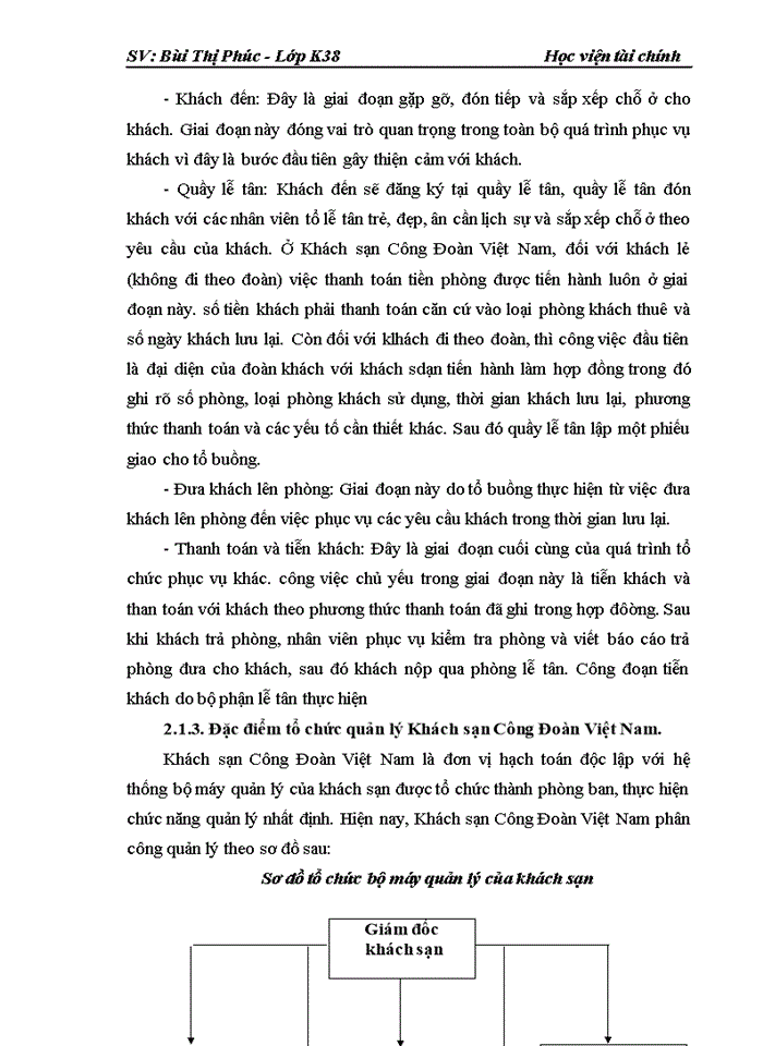 image for page Kế toán tập hợp chi phí và tính giá thành kinh doanh buồng ngủ ở khách sạn Công Đoàn Việt Nam