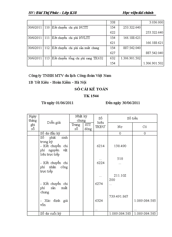 image for page Kế toán tập hợp chi phí và tính giá thành kinh doanh buồng ngủ ở khách sạn Công Đoàn Việt Nam