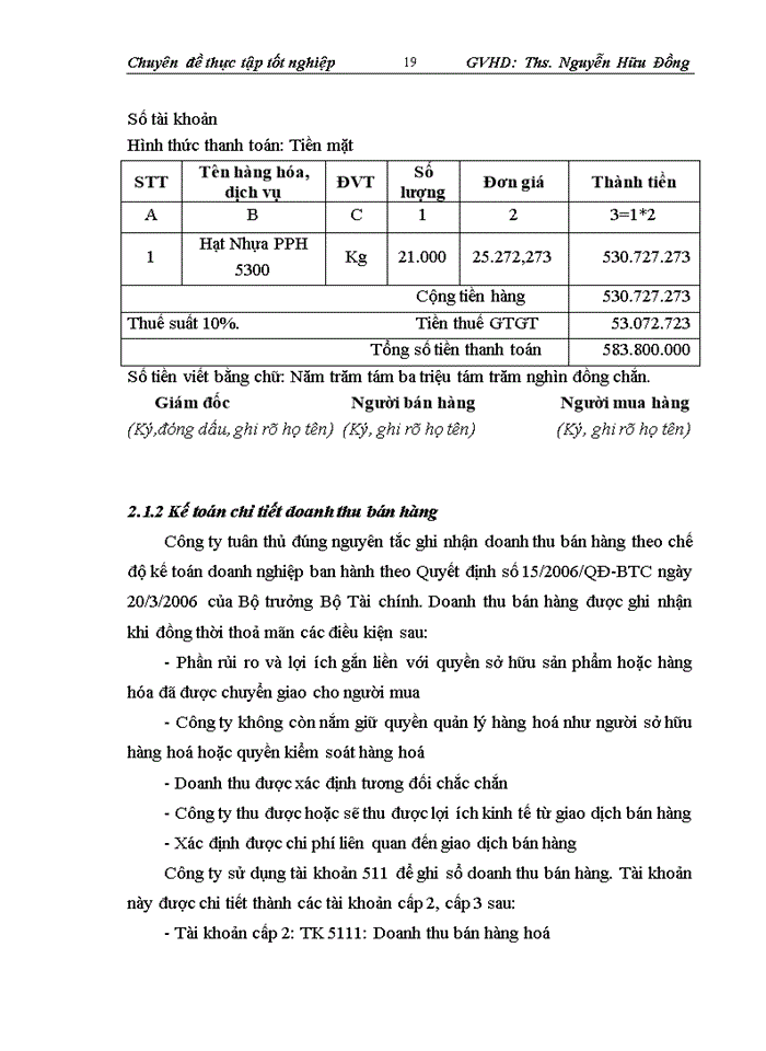 image for page Hoàn thiện Kế toán bán hàng tại Công ty TNHH Thương Mại và Xuất nhập khẩu Thịnh Phát