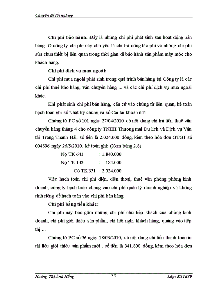 image for page Hoàn thiện kế toán doanh thu, chi phí và xác định kết quả kinh doanh tại Chi nhánh Công ty TNHH Thương mại T.C