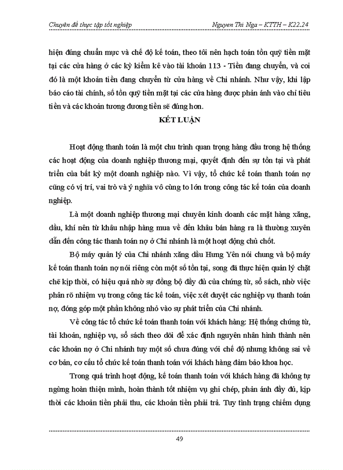 image for page Hoàn thiện kế toán thanh toán với khách hàng tại Chi nhánh Xăng dầu Hưng Yên