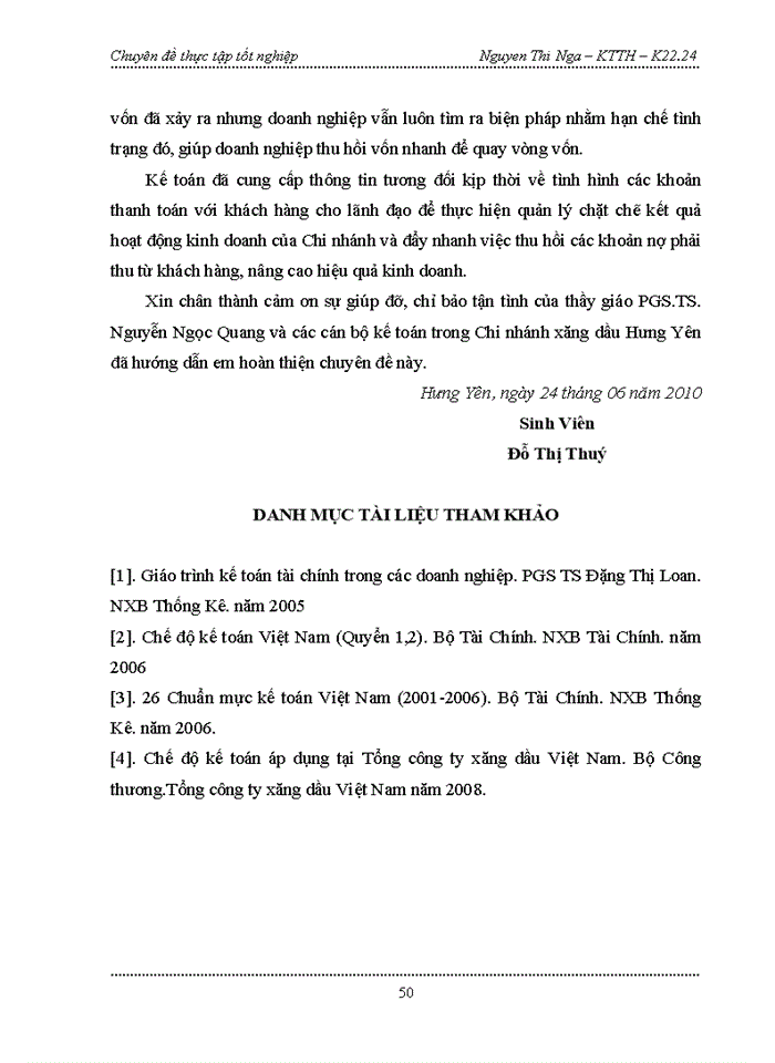 image for page Hoàn thiện kế toán thanh toán với khách hàng tại Chi nhánh Xăng dầu Hưng Yên