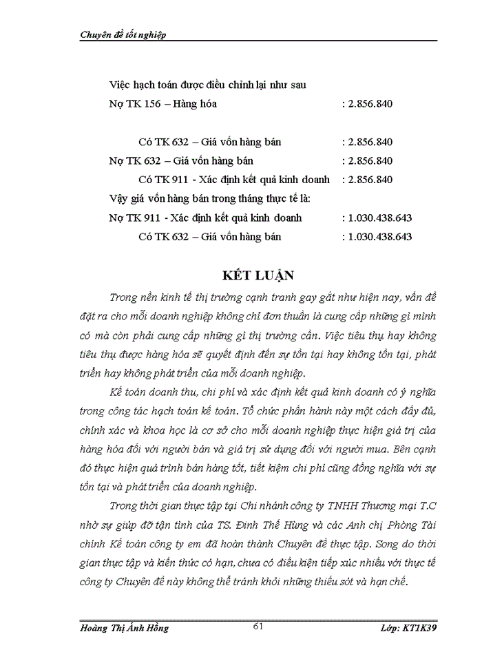 image for page Hoàn thiện kế toán doanh thu, chi phí và xác định kết quả kinh doanh tại Chi nhánh Công ty TNHH Thương mại T.C