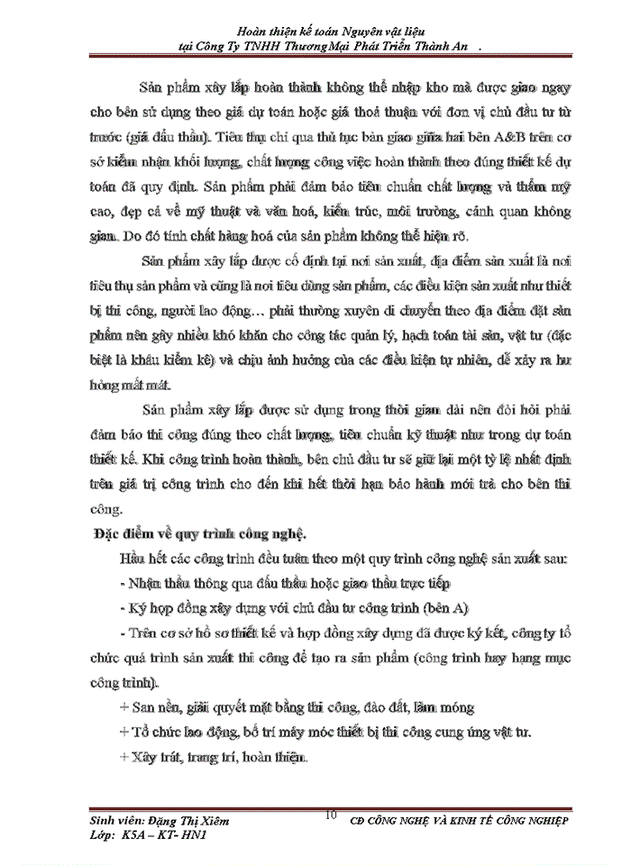 image for page Hoàn thiện kế toán Nguyên vật liệu tại Công Ty TNHH Thương Mại Phát Triển Thành An