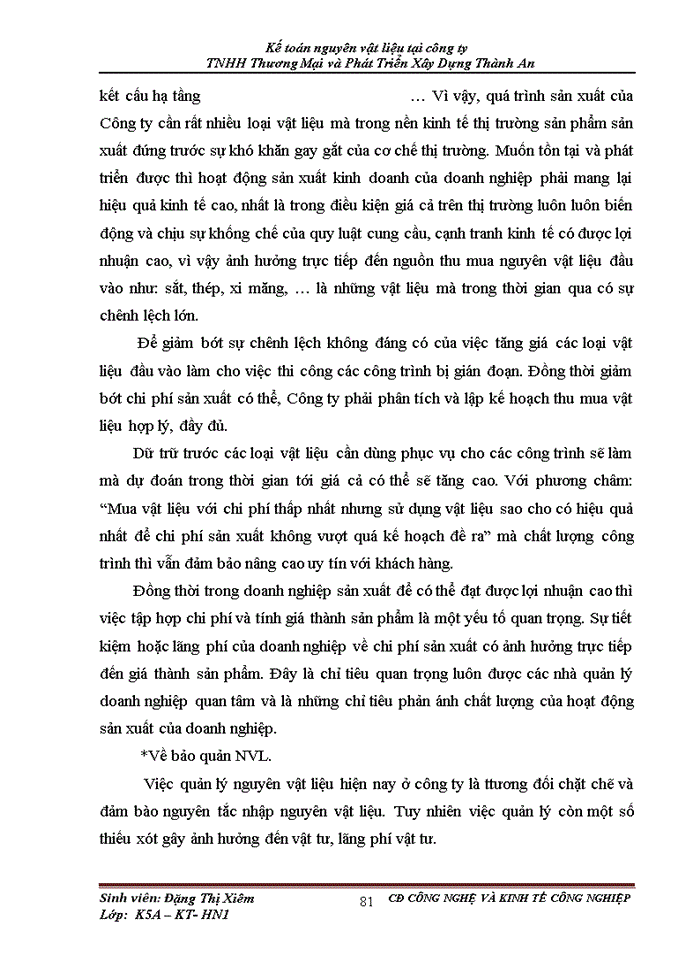 image for page Hoàn thiện kế toán Nguyên vật liệu tại Công Ty TNHH Thương Mại Phát Triển Thành An