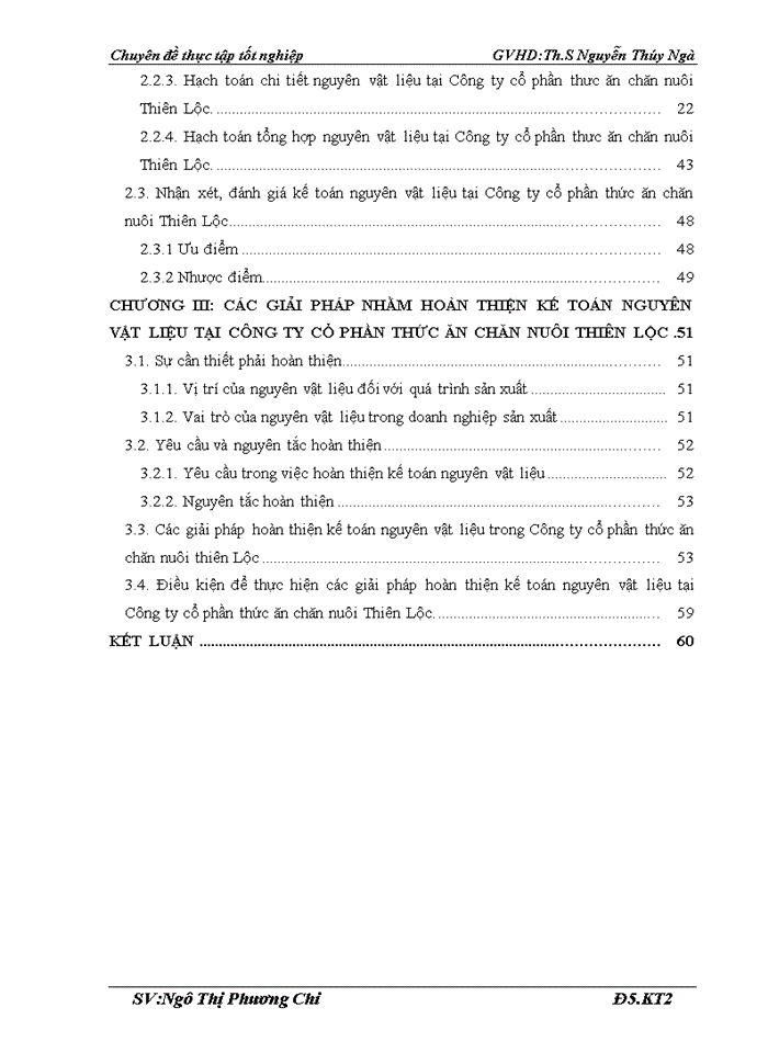 image for page Hoàn thiện kế toán nguyên vật liệu tại Công ty cổ phần thức ăn chăn nuôi Thiên Lộc Hà Tĩnh