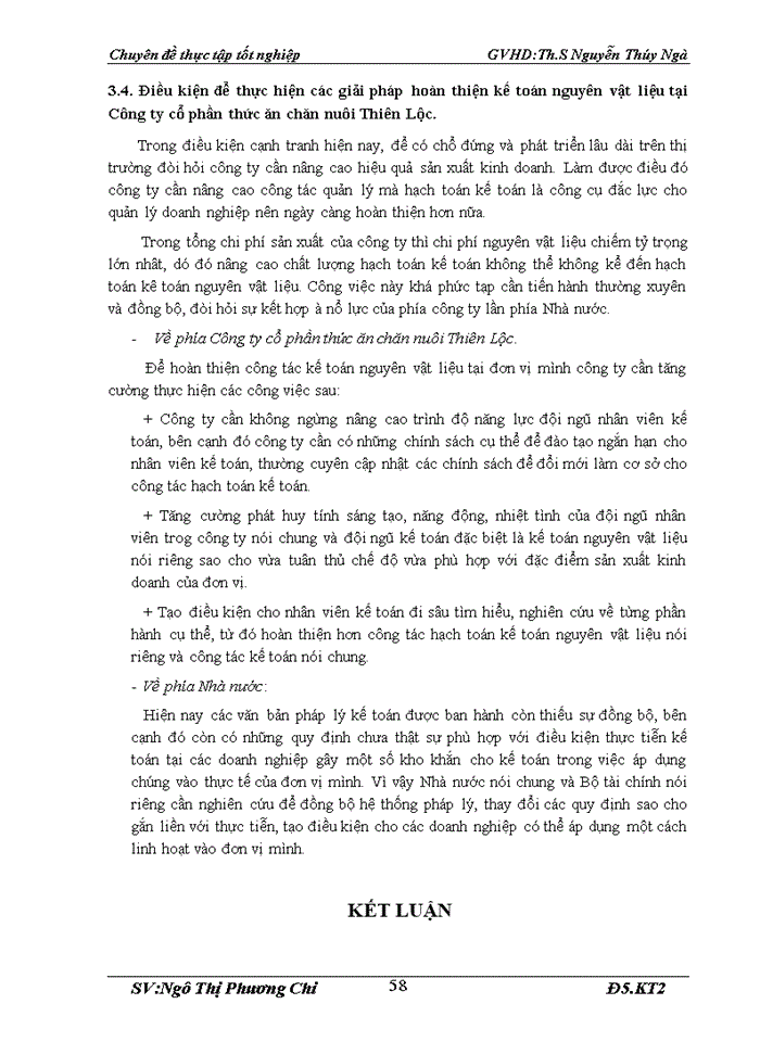 image for page Hoàn thiện kế toán nguyên vật liệu tại Công ty cổ phần thức ăn chăn nuôi Thiên Lộc Hà Tĩnh