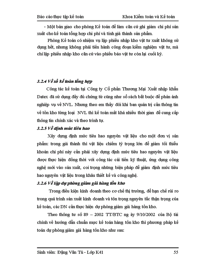image for page Hoàn thiện công tác kế toán nguyên vật liệu ở Công ty Cổ phần Thương mại Xuất Nhập Khẩu Datex
