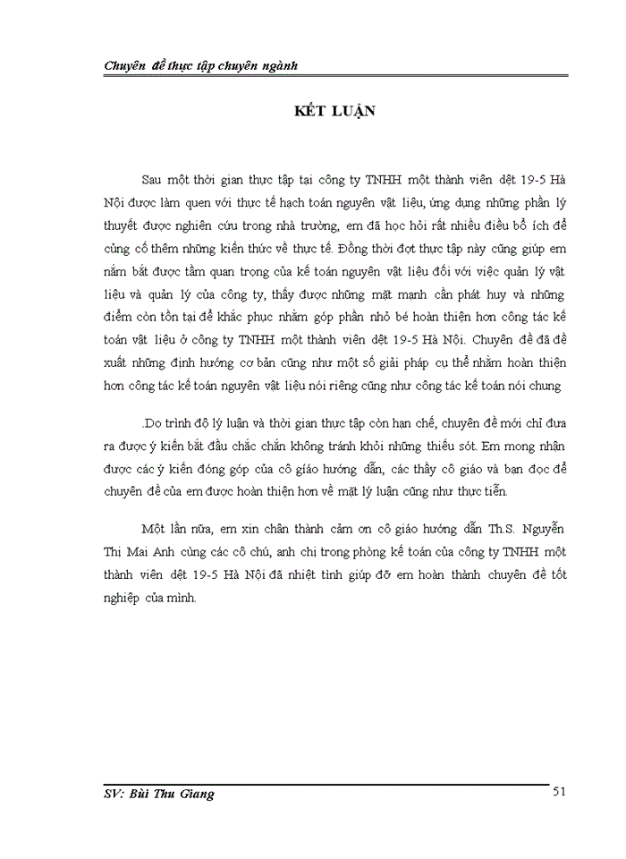 image for page Hoàn thiện công tác kế toán nguyên vật liệu tại Công ty TNHH một thành viên dệt 19-5 Hà Nội