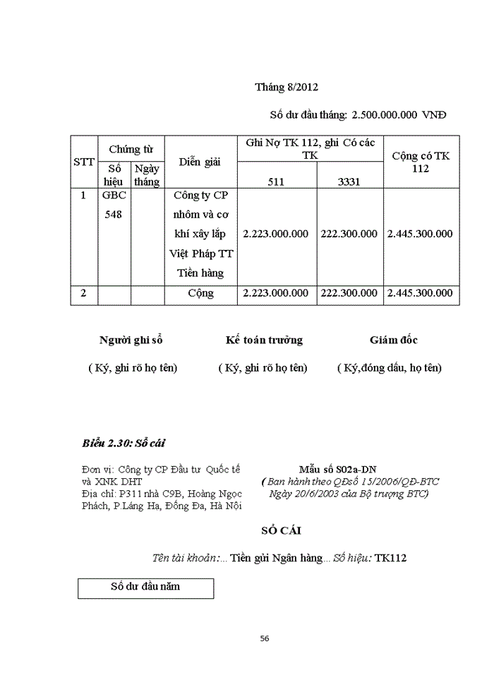 image for page Hoàn thiện kế toán Vốn bằng tiền tại Công ty Cổ phần Đầu tư Quốc tế và XNK DHT