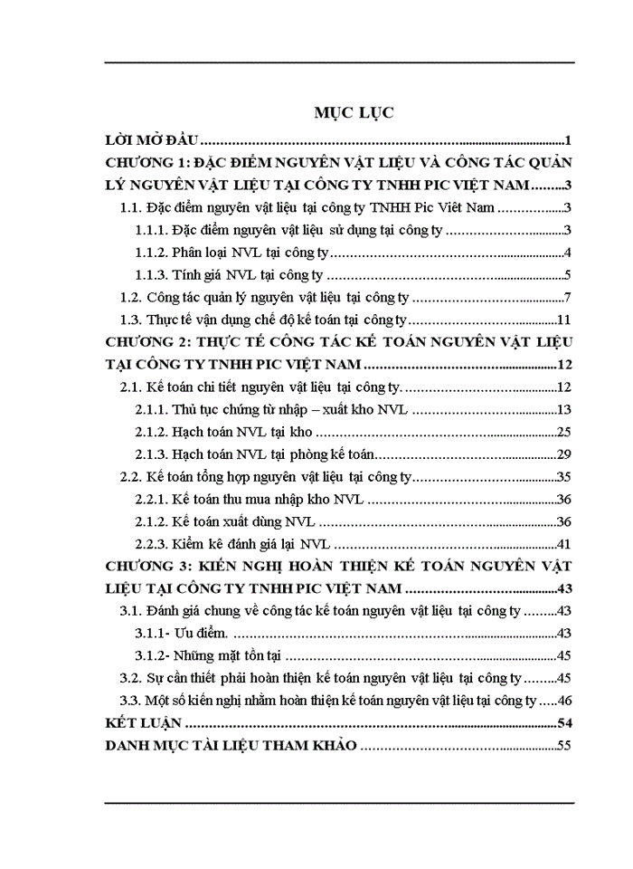 image for page Hoàn thiện kế toán nguyên vật liệu tại công ty TNHH Pic Việt Nam