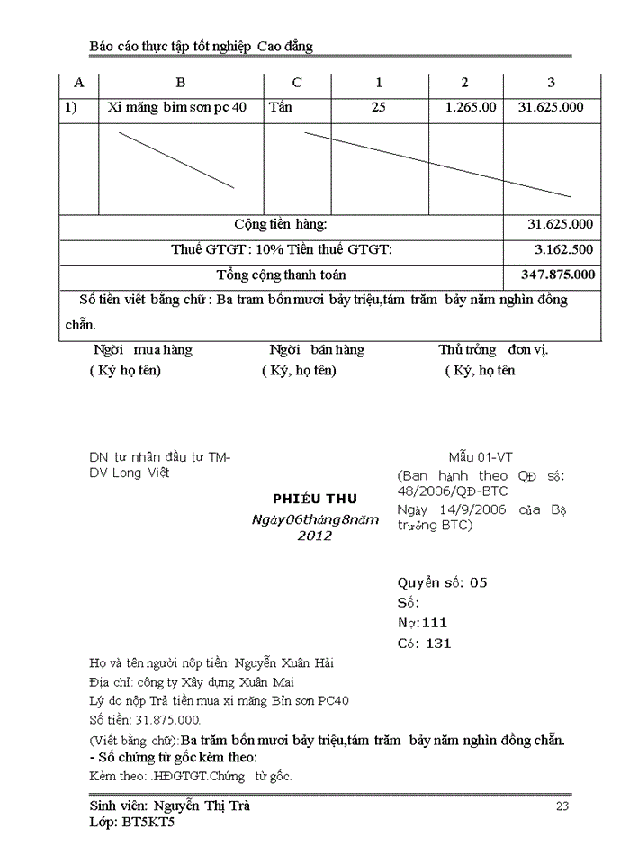 image for page Kế toán bán hàng (tiêu thụ SP) và xác định kết quả kinh doanh tại Doanh nghiệp tư nhân đầu tư thương mại dịch vụ Long Việt