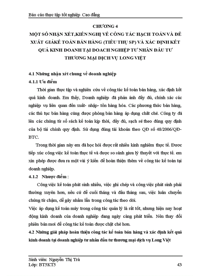 image for page Kế toán bán hàng (tiêu thụ SP) và xác định kết quả kinh doanh tại Doanh nghiệp tư nhân đầu tư thương mại dịch vụ Long Việt