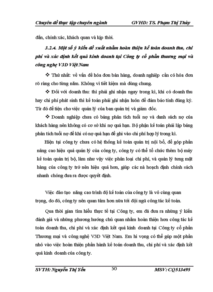 image for page Hoàn thiện kế toán doanh thu, chi phí và xác định kết quả kinh doanh tại công ty Cổ phần Công nghệ V3D Việt Nam