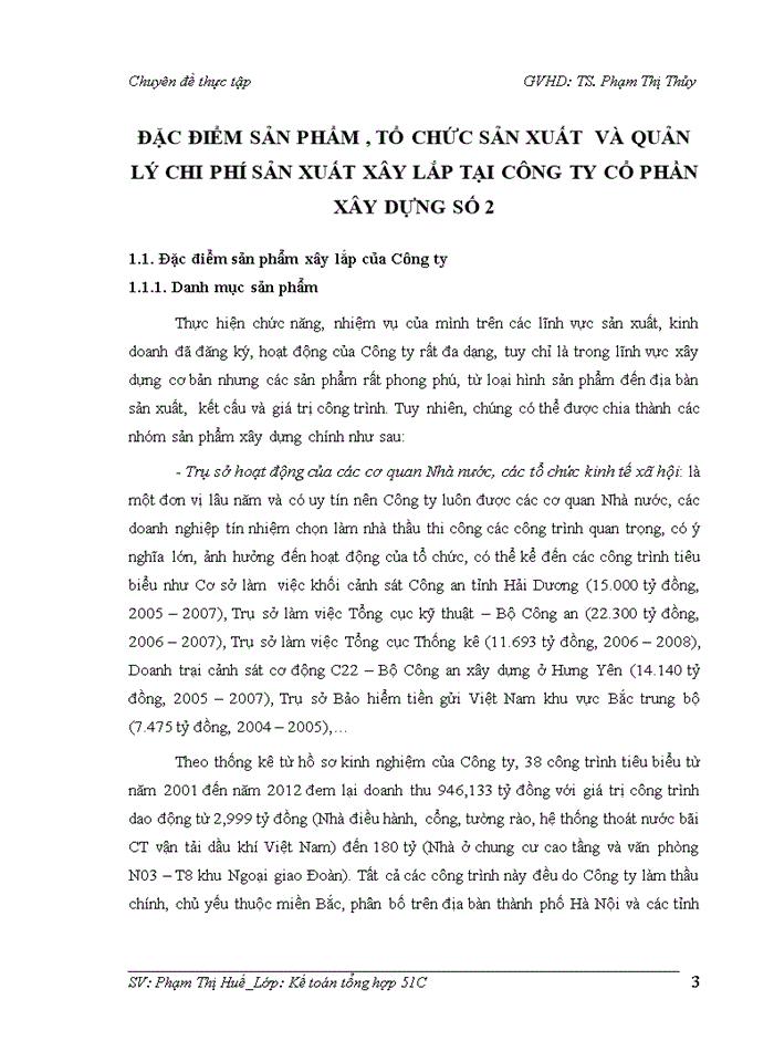 image for page Hoàn thiện kế toán tập hợp chi phí sản xuất và tính giá thành sản phẩm xây lắp tại công ty cổ phần xây dựng số 2