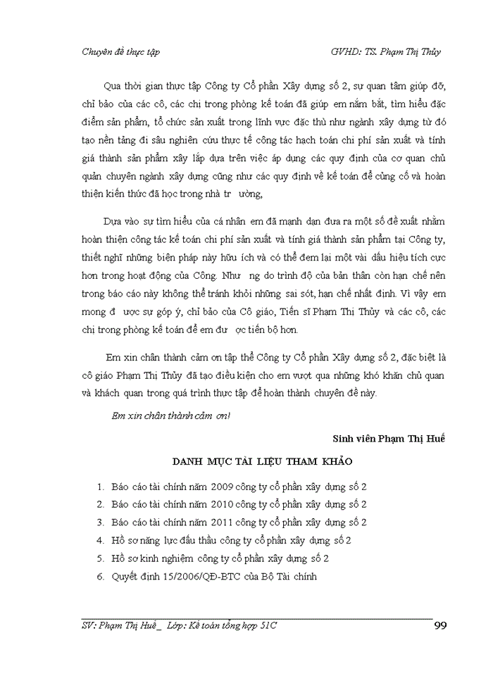 image for page Hoàn thiện kế toán tập hợp chi phí sản xuất và tính giá thành sản phẩm xây lắp tại công ty cổ phần xây dựng số 2