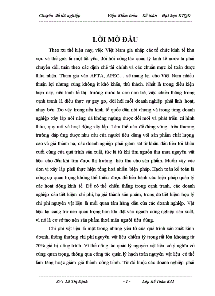 image for page Hoàn thiện hạch toán nguyên vật liệu tại Công ty Cổ phần cơ điện và xây dựng Việt Nam