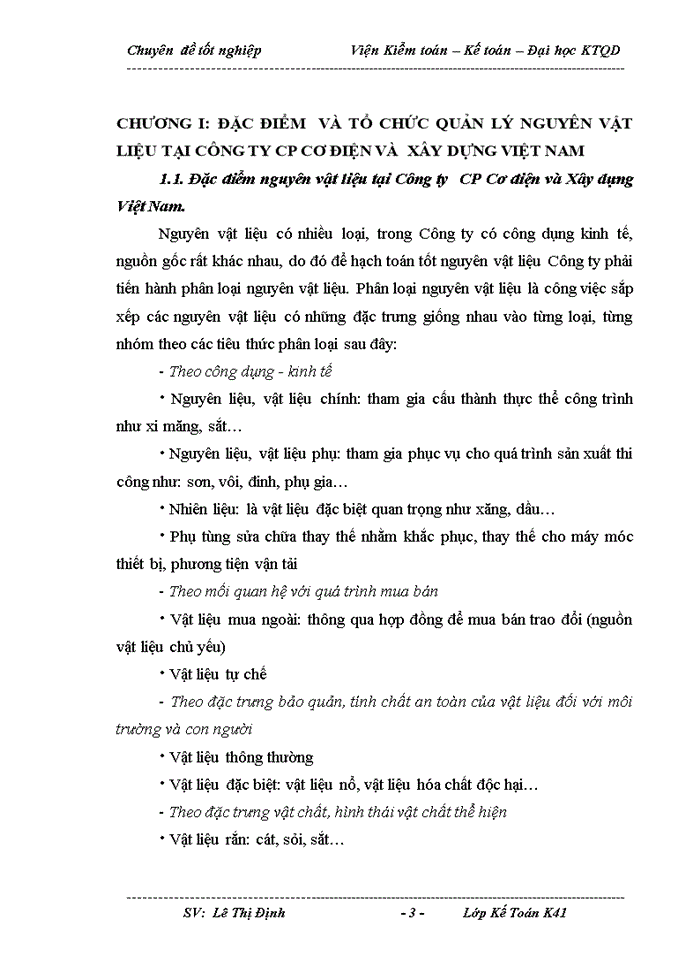 image for page Hoàn thiện hạch toán nguyên vật liệu tại Công ty Cổ phần cơ điện và xây dựng Việt Nam