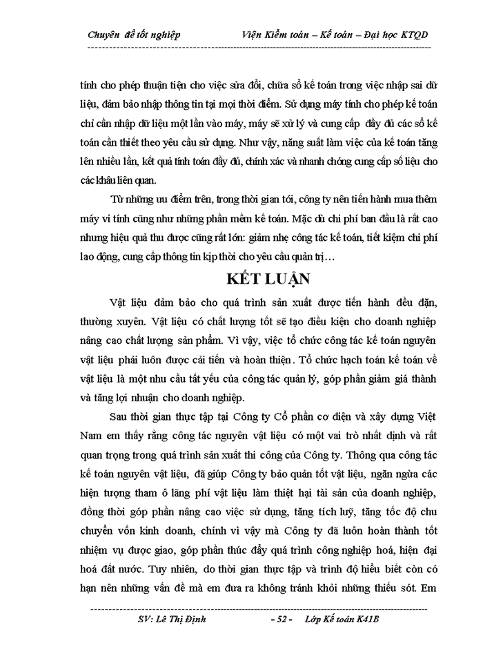 image for page Hoàn thiện hạch toán nguyên vật liệu tại Công ty Cổ phần cơ điện và xây dựng Việt Nam