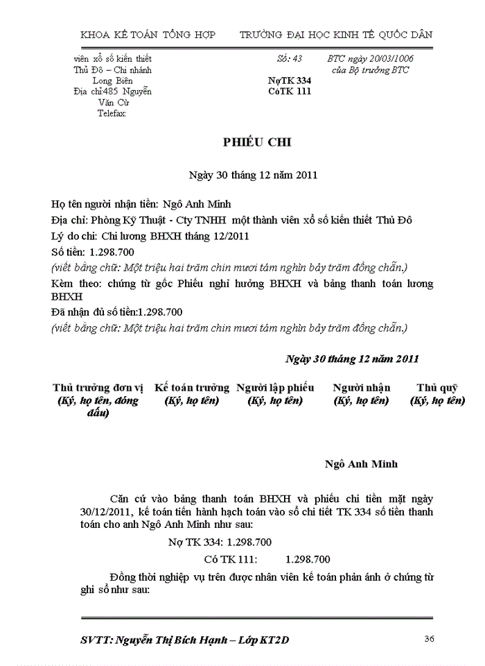 image for page Kế toán tiền lương và các khoản trích theo lương tại công ty TNHH MTV XSKT thủ đô – chi nhánh LONG BIÊN