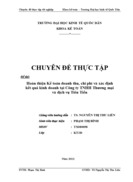 Hoàn thiện Kế toán doanh thu, chi phí và xác định kết quả kinh doanh tại Công ty TNHH Thương mại và dịch vụ Tiên Tiến