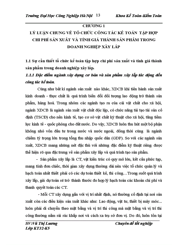 image for page Kế toán chi phí sản xuất và tính giá thành sản phẩm tại công ty cổ phần xây lắp điện và đầu tư xây dựng Hoàng Ngân