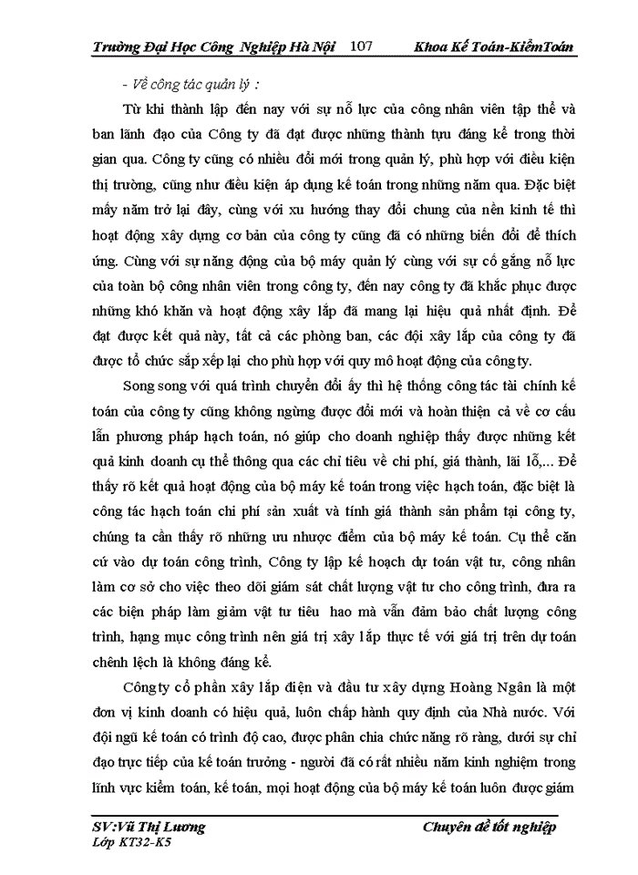 image for page Kế toán chi phí sản xuất và tính giá thành sản phẩm tại công ty cổ phần xây lắp điện và đầu tư xây dựng Hoàng Ngân