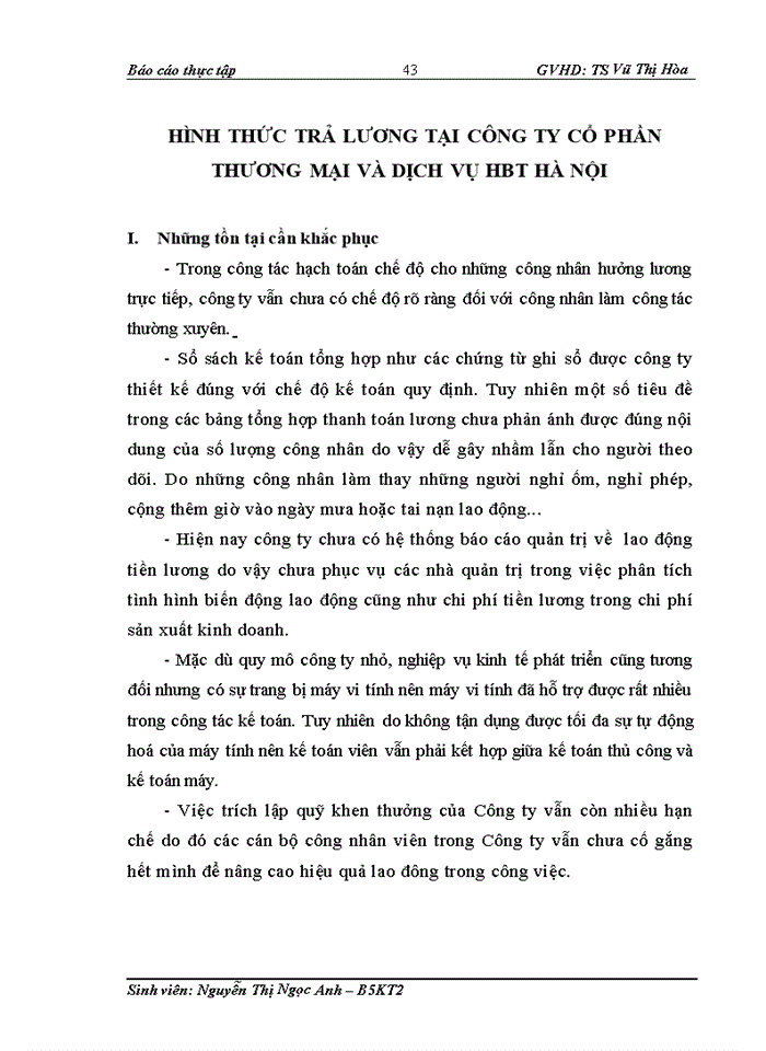 image for page Tổ chức công tác kế toán tiền lương và các khoản trích theo lương tại Công ty CỔ PHẦN THƯƠNG MẠI VÀ DỊCH VỤ HBT HÀ NỘI