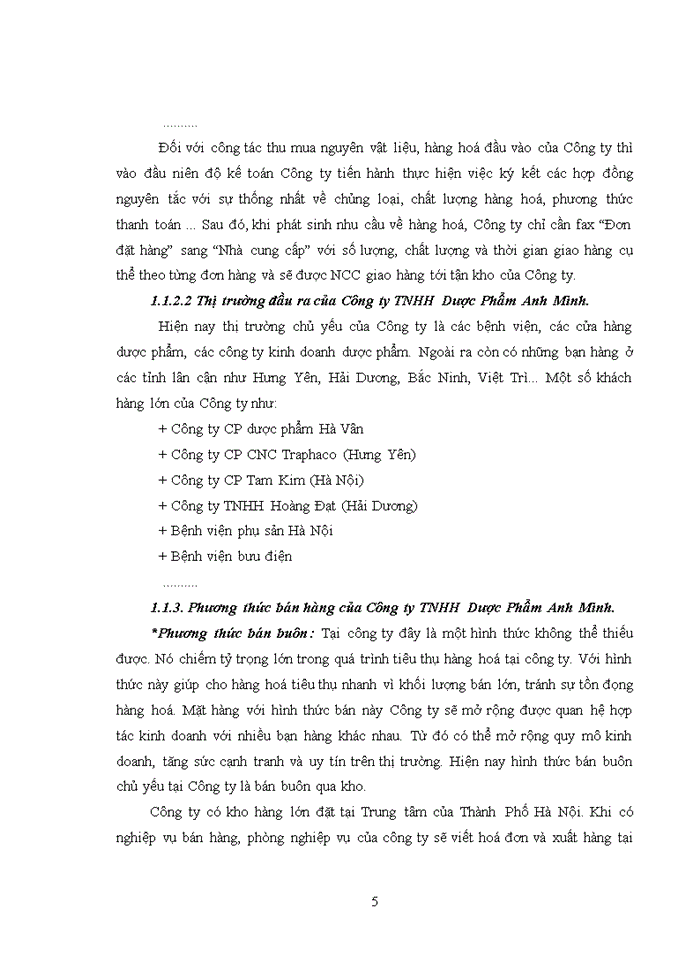 image for page Hoàn thiện công tác kế toán bán hàng tại Công ty TNHH Dược Phẩm Anh Minh