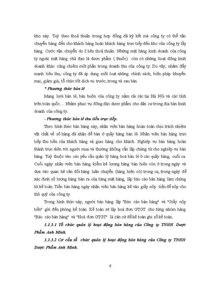 image for page Hoàn thiện công tác kế toán bán hàng tại Công ty TNHH Dược Phẩm Anh Minh