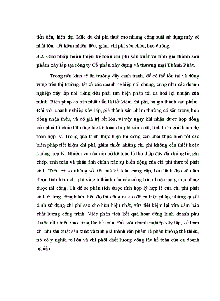 image for page Hoàn thiện kế toán chi phí sản xuất và tính giá thành sản phẩm xây lắp tại công ty cổ phần xây dựng và thương mại thành phát