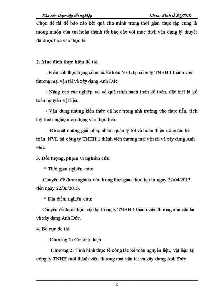 image for page Tổ chức công tác kế toán nguyên vật liệu  tại Công ty TNHH một thành viên Thương mại vận tải và xây dựng Anh Đức