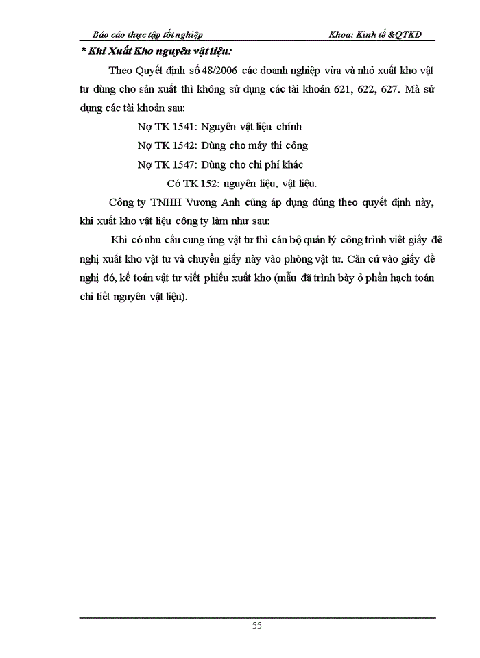 image for page Tổ chức công tác kế toán nguyên vật liệu  tại Công ty TNHH một thành viên Thương mại vận tải và xây dựng Anh Đức