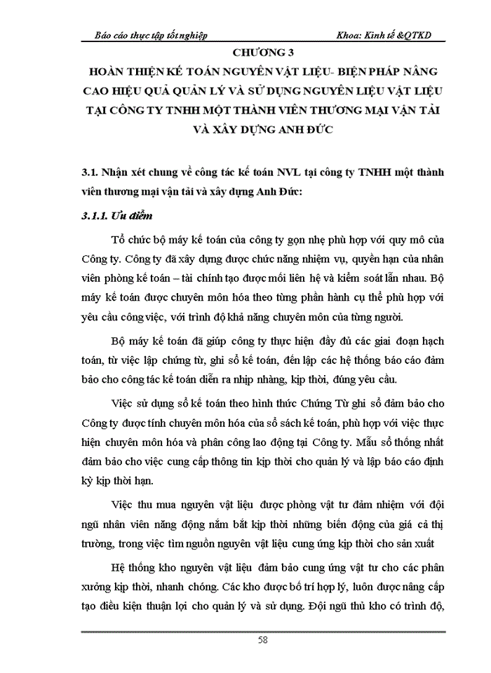 image for page Tổ chức công tác kế toán nguyên vật liệu  tại Công ty TNHH một thành viên Thương mại vận tải và xây dựng Anh Đức