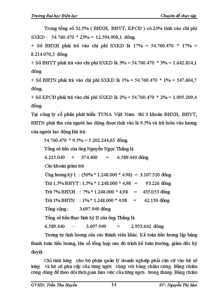 image for page Kế toán tiền lương và các khoản trích theo lương tại công ty cổ phần phát triển Tuna Việt Nam