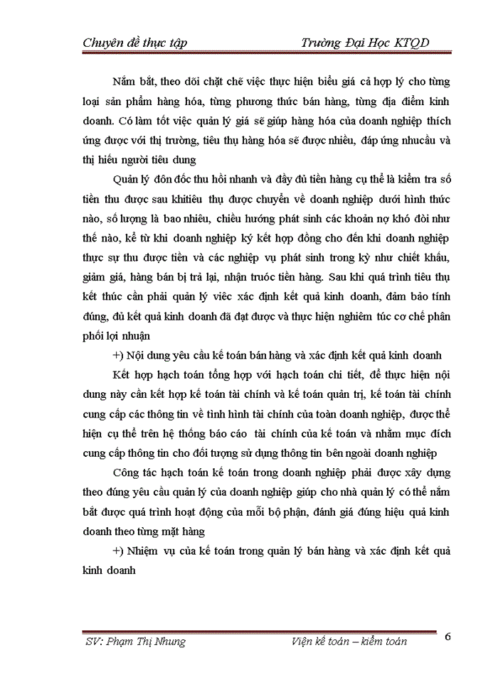 image for page Hoàn thiện kế toán bán hàng và xác định kết quả kinh doanh tại Công ty cổ phần đầu tư thương mại Tây Bắc