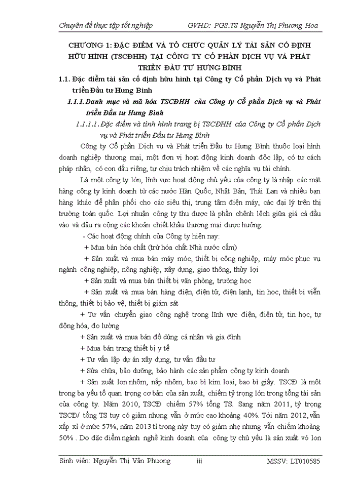 image for page Hoàn thiện kế toán tài sản cố định hữu hình (TSCĐHH) tại Công ty Cổ phần Dịch vụ và Phát triển Đầu tư Hưng Bình