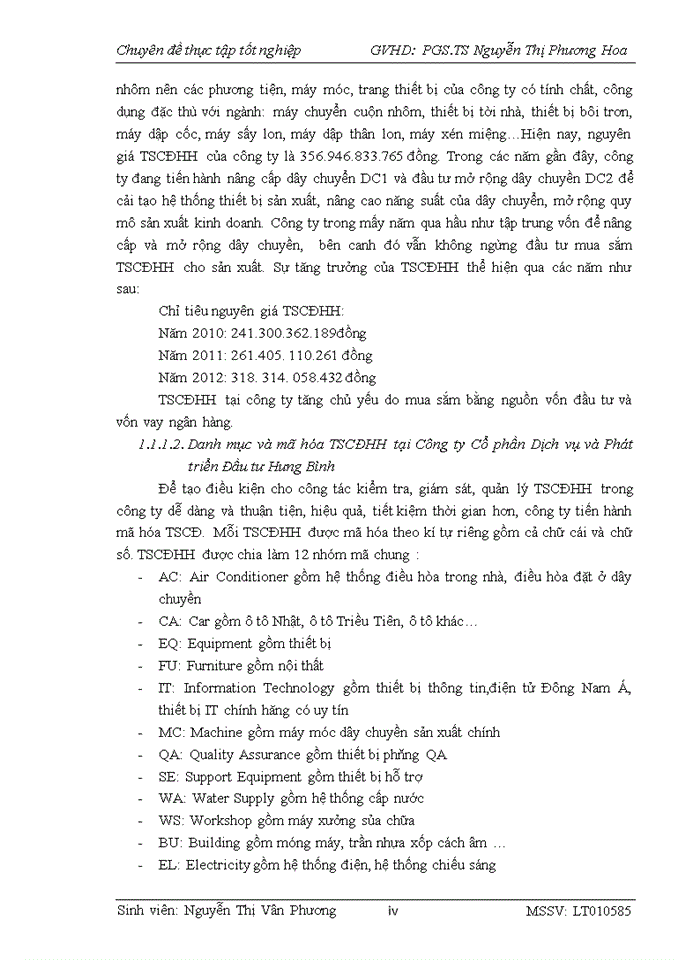 image for page Hoàn thiện kế toán tài sản cố định hữu hình (TSCĐHH) tại Công ty Cổ phần Dịch vụ và Phát triển Đầu tư Hưng Bình