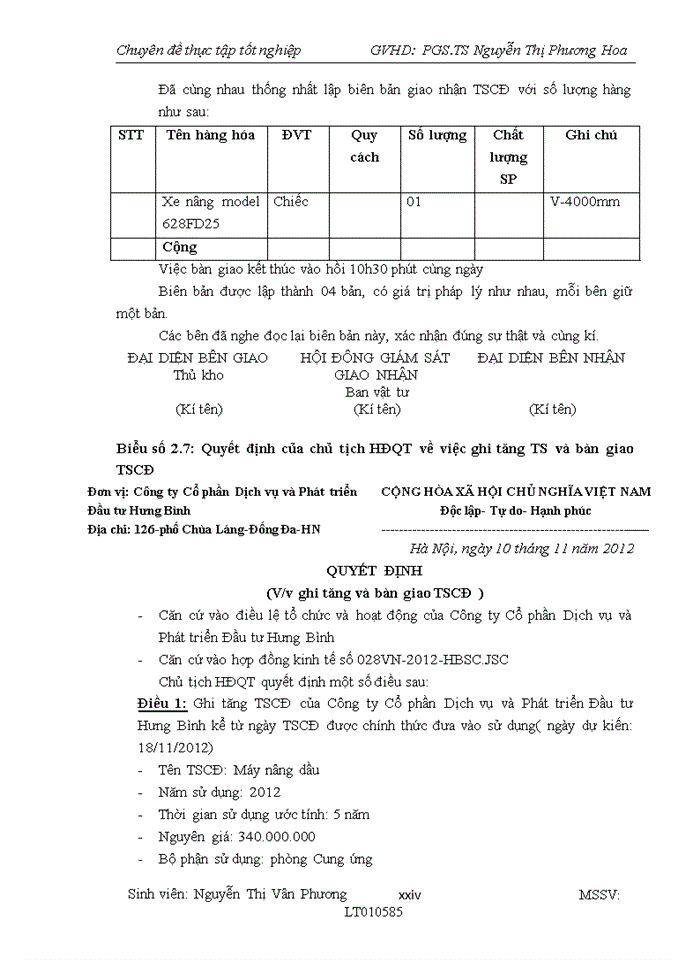 image for page Hoàn thiện kế toán tài sản cố định hữu hình (TSCĐHH) tại Công ty Cổ phần Dịch vụ và Phát triển Đầu tư Hưng Bình