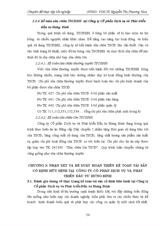 image for page Hoàn thiện kế toán tài sản cố định hữu hình (TSCĐHH) tại Công ty Cổ phần Dịch vụ và Phát triển Đầu tư Hưng Bình