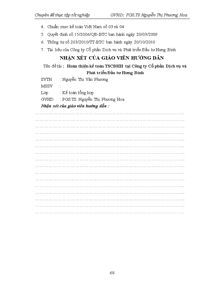 image for page Hoàn thiện kế toán tài sản cố định hữu hình (TSCĐHH) tại Công ty Cổ phần Dịch vụ và Phát triển Đầu tư Hưng Bình