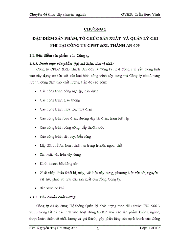 image for page Hoàn thiện kế toán chi phí sản xuất và tính giá thành sản phẩm xây lắp tại công ty cổ phần đầu tư và xây lắp thành an 665