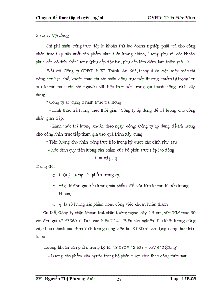 image for page Hoàn thiện kế toán chi phí sản xuất và tính giá thành sản phẩm xây lắp tại công ty cổ phần đầu tư và xây lắp thành an 665