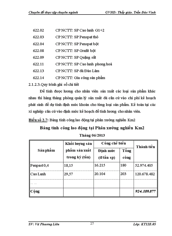 image for page Hoàn thiện kế toán chi phí sản xuất và tính giá thành sản phẩm tại Công ty CP khoáng sản Yên Bái VPG