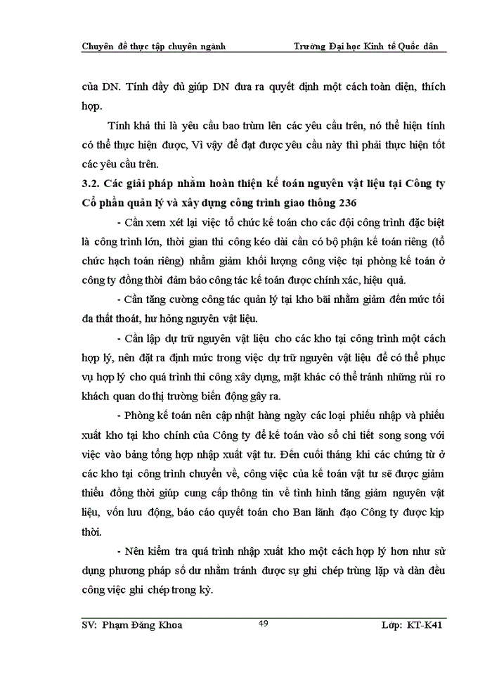 image for page Hoàn thiện công tác kế toán nguyên vật liệu tại Công ty Cổ phần quản lý và xây dựng công trình giao thông 236