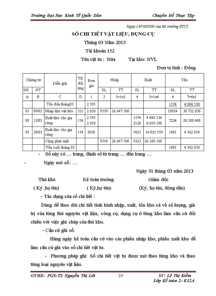 image for page Hoàn thiện kế toán nguyên vật liệu tại Công ty TNHH một thành viên Dân thắng
