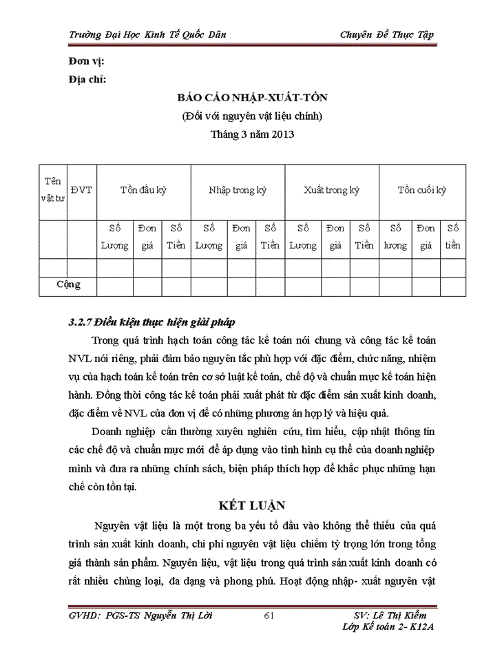 image for page Hoàn thiện kế toán nguyên vật liệu tại Công ty TNHH một thành viên Dân thắng