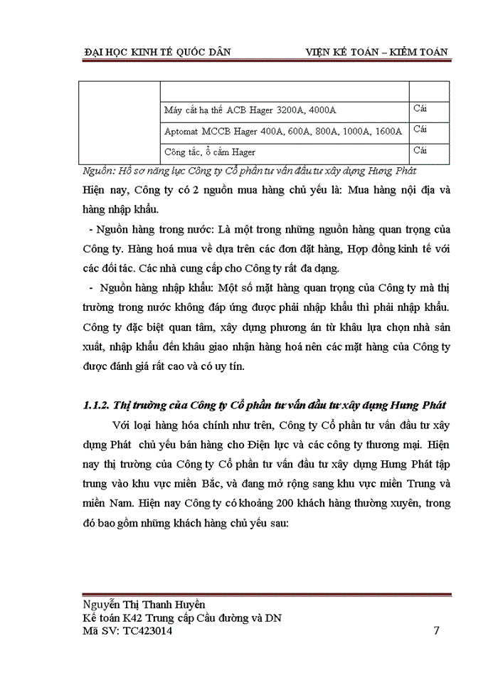 image for page Hoàn thiện kế toán bán hàng và xác định kết quả kinh doanh tại Công ty Cổ phần tư vấn đầu tư xây dựng Hưng Phát