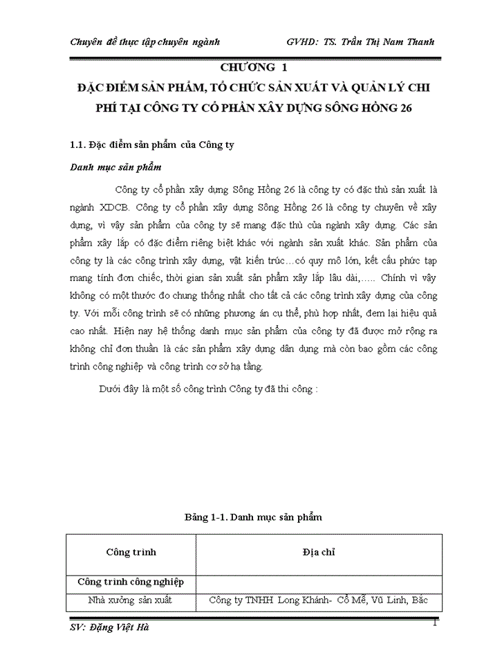 image for page Hoàn thiện kế toán chi phí sản xuất và tính giá thành sản phẩm xây lắp tại Công ty cổ phần xây dựng Sông Hồng 26