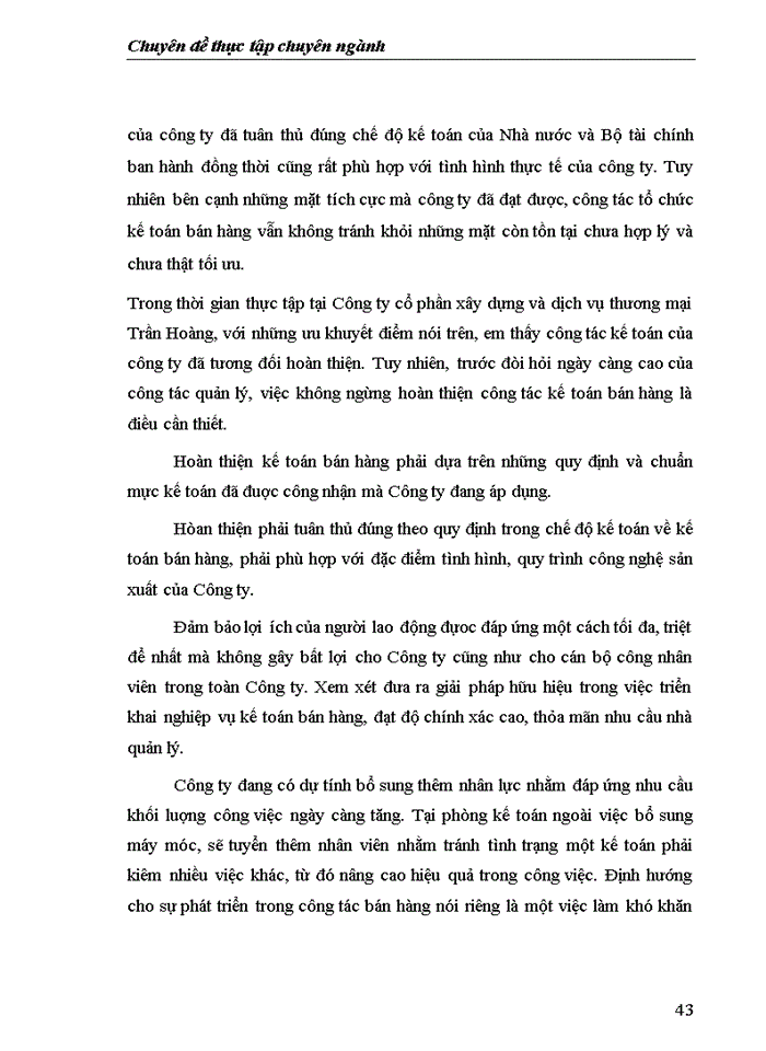 image for page Hoàn thiện kế toán bán hàng tại Công ty cổ phần xây dựng và dịch vụ thương mại Trần Hoàng